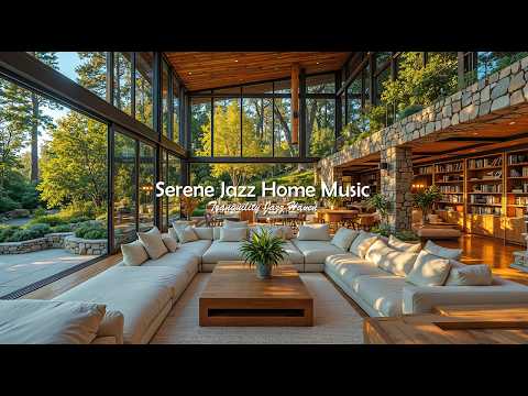 Serene Jazz Home Music For Chill Out | Soothing Jazz In Quiet Reading Room Ambience To Productivity
