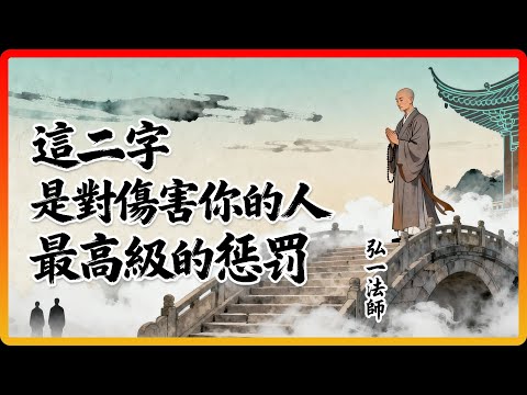 弘一法師：遇到傷害你的人千萬別糾纏！最高級的懲罰，是這「二字」#佛教故事 #佛法 #修行 #開悟