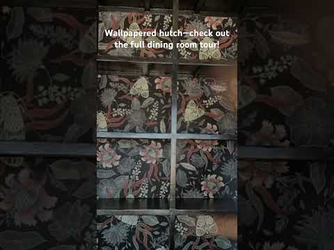 Easy Wallpaper Project #interiordesign #diy #darkacademia