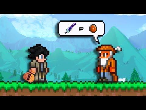 Terraria Master Mode, But Every NPC Sells Random items...