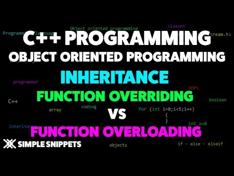 Function Overriding in C++ | Inheritance | OOP in C++ programming