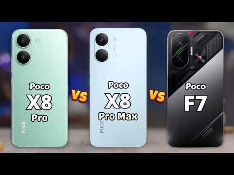 Poco X8 Pro vs Poco X8 Pro Max vs Poco F7