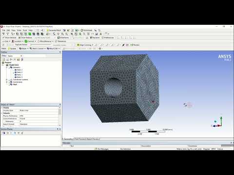 ANSYS Meshing Tutorial | 3D geometry in DesignModeler | Hexahedral Structural Meshing