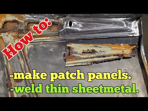 How to make patch panels/weld thin sheetmetal