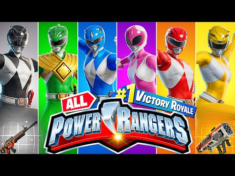 Winning With *EVERY* POWER RANGER BOSS in Fortnite!