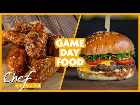 Game Day Wings & Burgers - Chef at Home (Full Episode) | Cooking Show with Chef Michael Smith