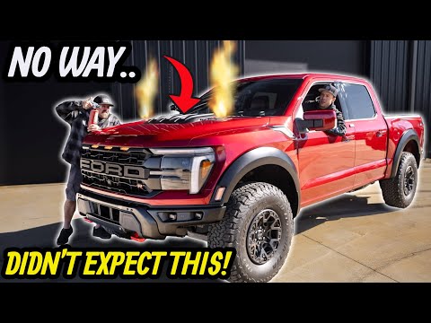 Dad & I Start TWIN TURBO RAPTOR R For The First Time! *CRAZY TURBO SOUND*
