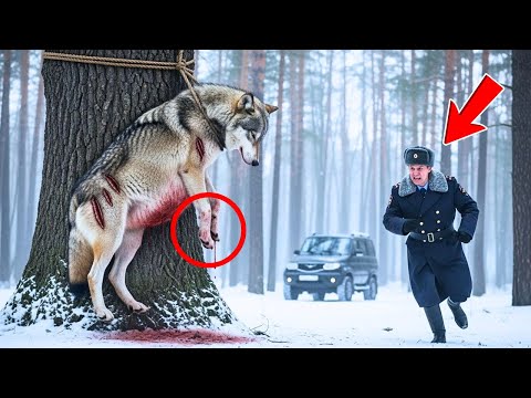 Майор нашел повешенную беременную волчицу в зимнем лесу — То, что случилось дальше, шокировало всех