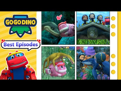 Best Sea Adventures | GOGODINO Best Episodes | Dinosaurs | Kids | Jurassic | Toys | Cartoon | Robot
