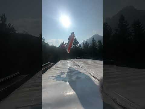 3 ways to Slide down the HUGE SKI RAMP!
