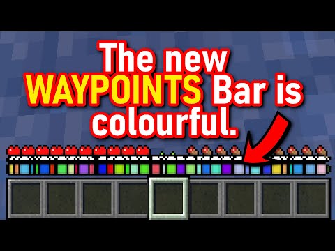 WE FINALLY GOT WAYPOINTS IN MINECRAFT.