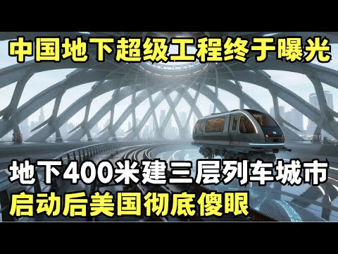 中国地下的惊世大工程终于曝光! 掏空地下400米, 一共三层还能通高铁, 启动后美国彻底傻眼: 这是要造地下城市!｜科技传奇