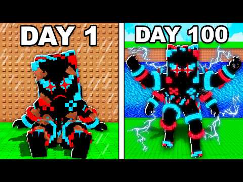 I Survived 100 Days As Meta Technetta In Escape Tsunami...