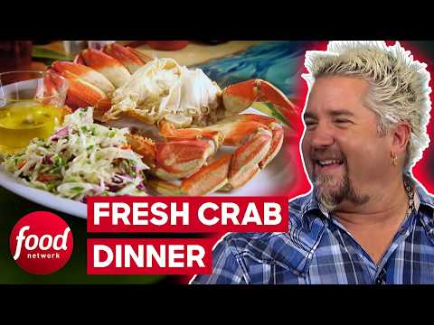 Guy Fieri Tries The Freshest Crab In Town! | Diners, Drive-Ins & Dives