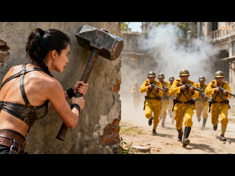 The beauty became a Killing goddess for revenge, furiously smashing Japanese troops with a hammer!