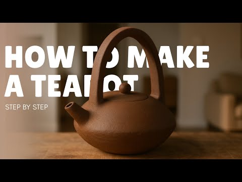 Easy Slab-Built Teapot | Beginner Pottery Tutorial Step by Step