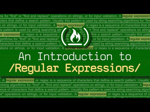 Learn Regular Expressions (Regex) - Crash Course for Beginners