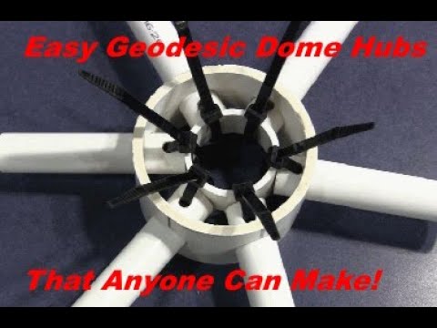Easy DIY Geodesic Dome Connectors that Anyone Can Make.