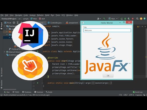 Setup IntelliJ IDEA (2021) for JavaFX & SceneBuilder and Create Your First JavaFX Application