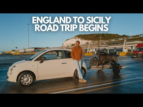 England to Sicily | A Fiat 500 Towing a Trailer and a Motorbike