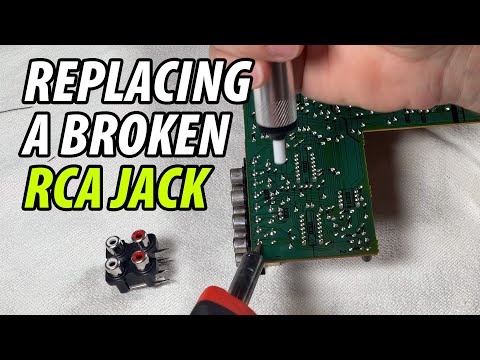 How To Replace An RCA Jack On A Circuit Board