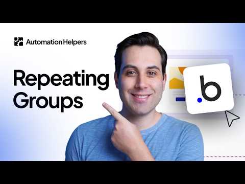 How to use Repeating Groups? Bubbleio Tutorial
