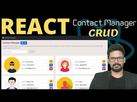 React Contact Manager App | CRUD | React JS Tutorial 2022 | NAVEEN SAGGAM