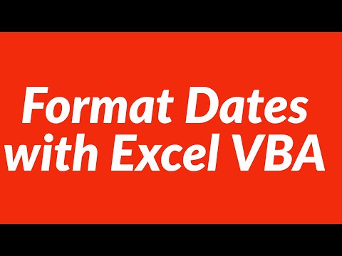 Format dates with VBA