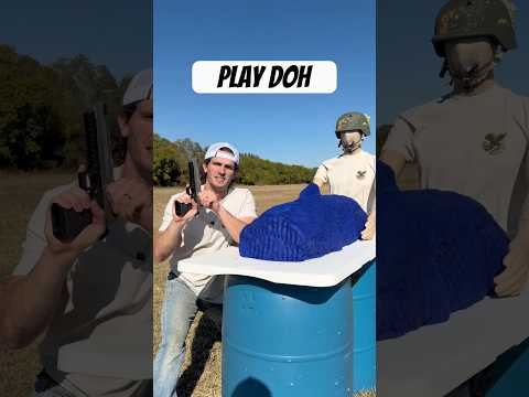 How Much Play Doh Does it Take to Stop a Bullet?
