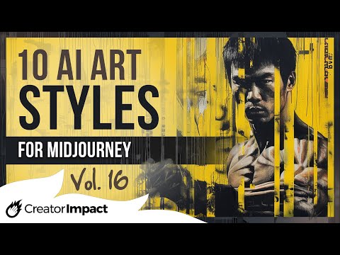 10 More Midjourney ART STYLES: Vol 16 (Prompt tips!)