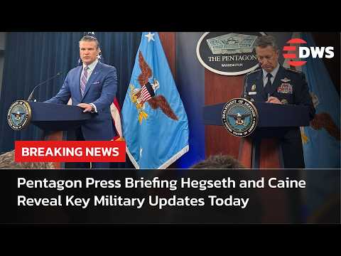 WATCH: Pete Hegseth and Gen. Caine Hold Press Briefing Pentagon Confirms Major Defense Moves | AC14
