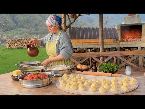 Making Sweet & Savory Khinkali in the Village Kitchen