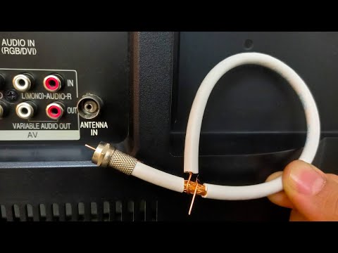 A piece of coaxial cable unlocks TV channels || Signal booster