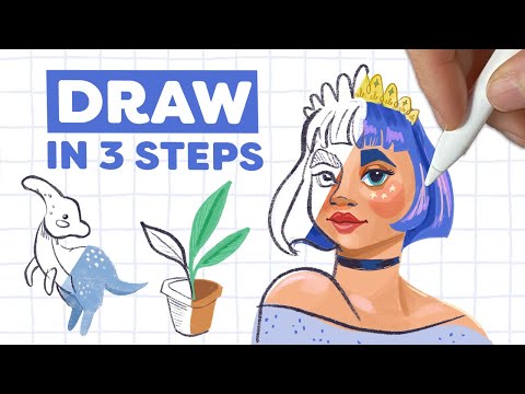 My 3-Step System to Draw ANYTHING in Procreate