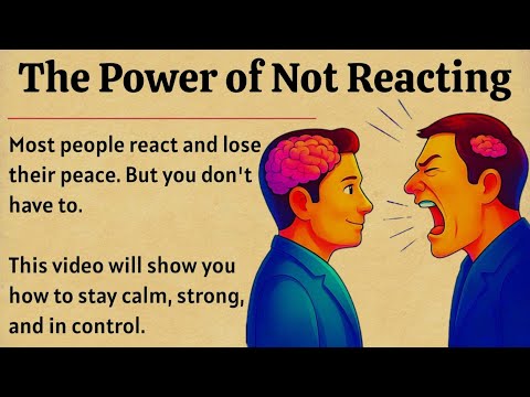 The Power of Not Reacting || Graded Reader || Improve Your English Fluency ✅️