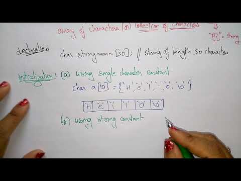 strings in c programming | Syntax | Declaration | Initialization | C Programming | Lec-49