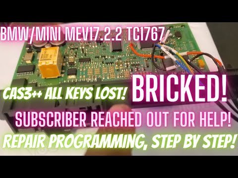 CAS3++ ISTAP ALL KEYS LOST! REPAIR corrupt module! ISN code TC1767 BMW MINI AUTEL IM608 XP400