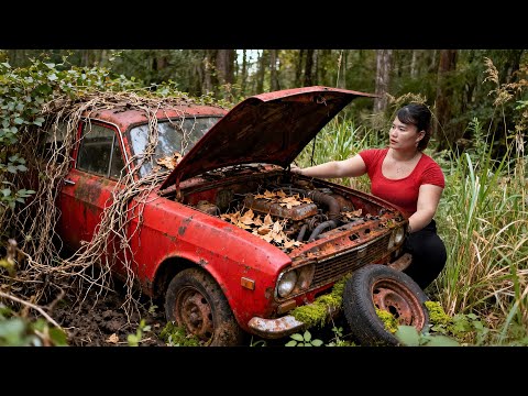 Can Complete Restoration Fix Rotted Lamborghini After Big Forest Crash?