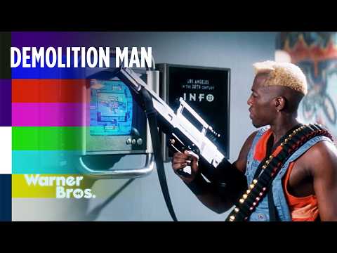 Demolition Man | Spartan vs. Phoenix | Weapons Exhibit Shootout | Warner Bros. Rewind
