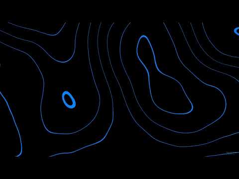 Abstract Blue Contour Lines Screensaver – 10 Hours Minimalist Wallpaper
