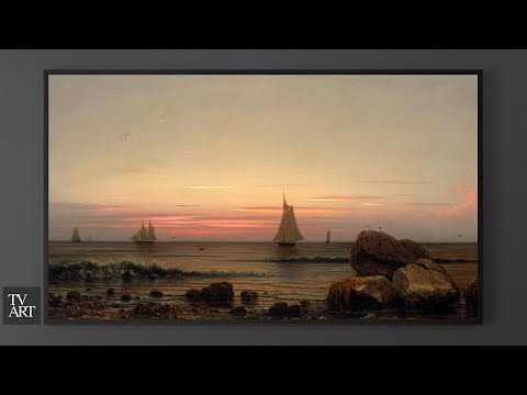 Vintage Art TV Screensaver | Landscaping Paintings by Martin Johnson Heade | 2 Hours
