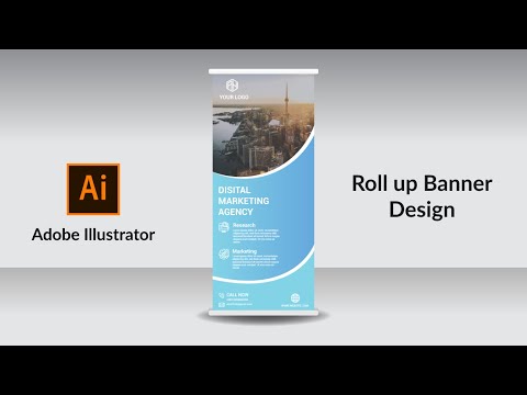 How to design rollup banner in adobe illustrator