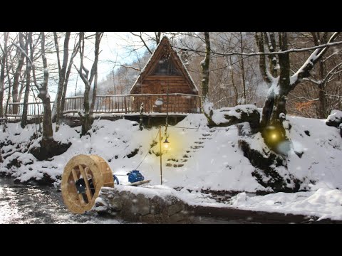 Built the Water Wheel. Electricity in the HOUSE near the River