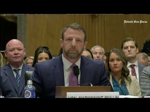 'Where did you smell war?' Markwayne Mullin grilled on overseas travel by Gary Peters at hearing