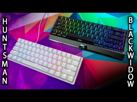 RAZER MINI KEYBOARD SHOWDOWN! Razer Blackwidow V3 Mini vs Huntsman Mini