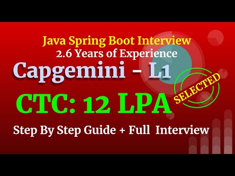Capgemini Interview | Java, Spring Boot, Microservices Question Answers