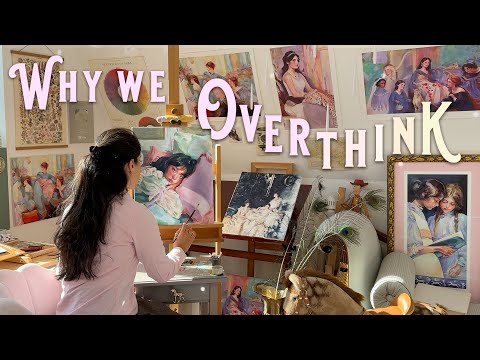 Why we Overthink & What it Really Means 🧩 Watercolor & Oil Painting, Art Store Visit 🎠 Cozy Art Vlog