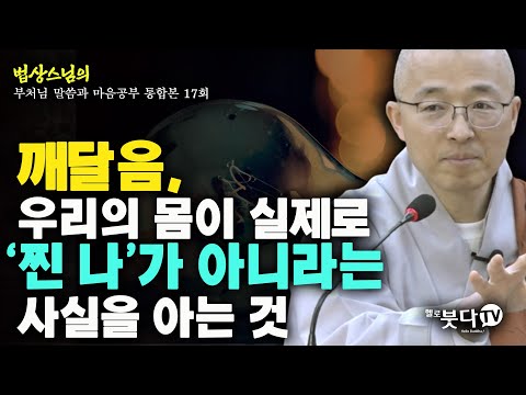 깨달음 우리의 몸이 실제로 찐나가 아니라는 사실을 아는 것 | 법상스님의 행복한 마음공부 | 부처님 말씀과 마음공부 통합본 17회