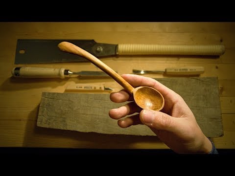 Carving a wooden spoon | old beechwood