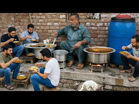 MOST UNIQUE & TASTY! 🤤 RS 50/-  DESI BREAKFAST RAFIQUE DHABA | | PAKISTAN STREET FOOD